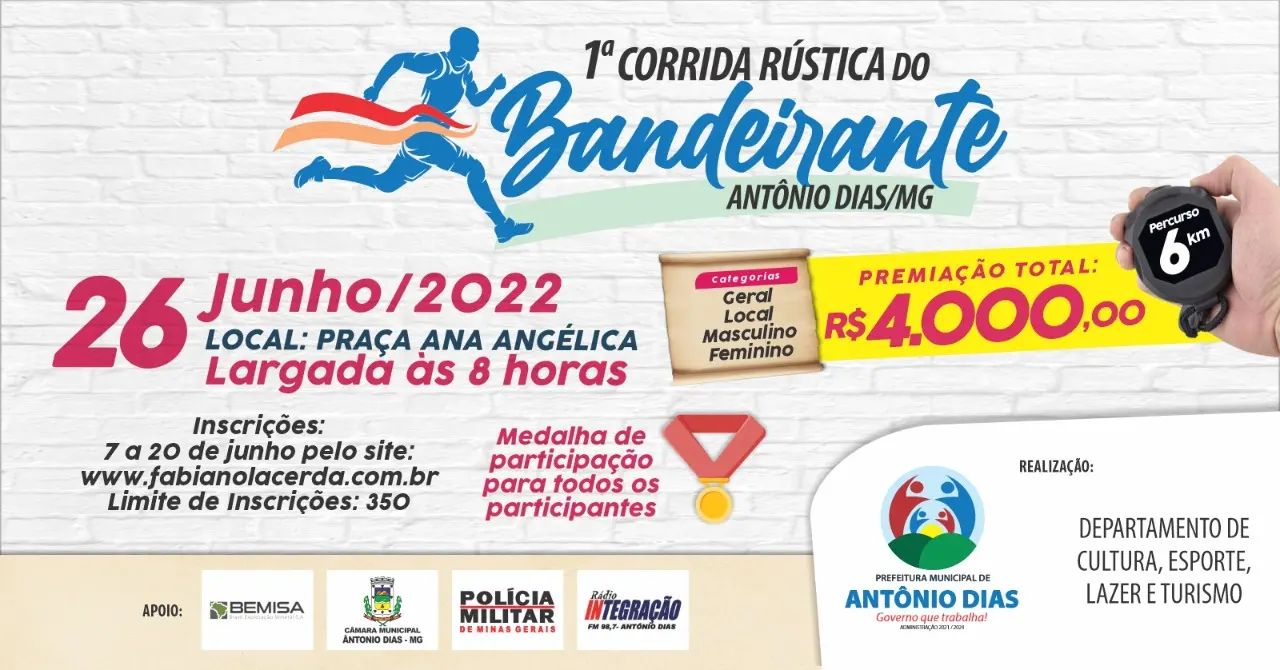 1ª CORRIDA RÚSTICA DO BANDEIRANTE