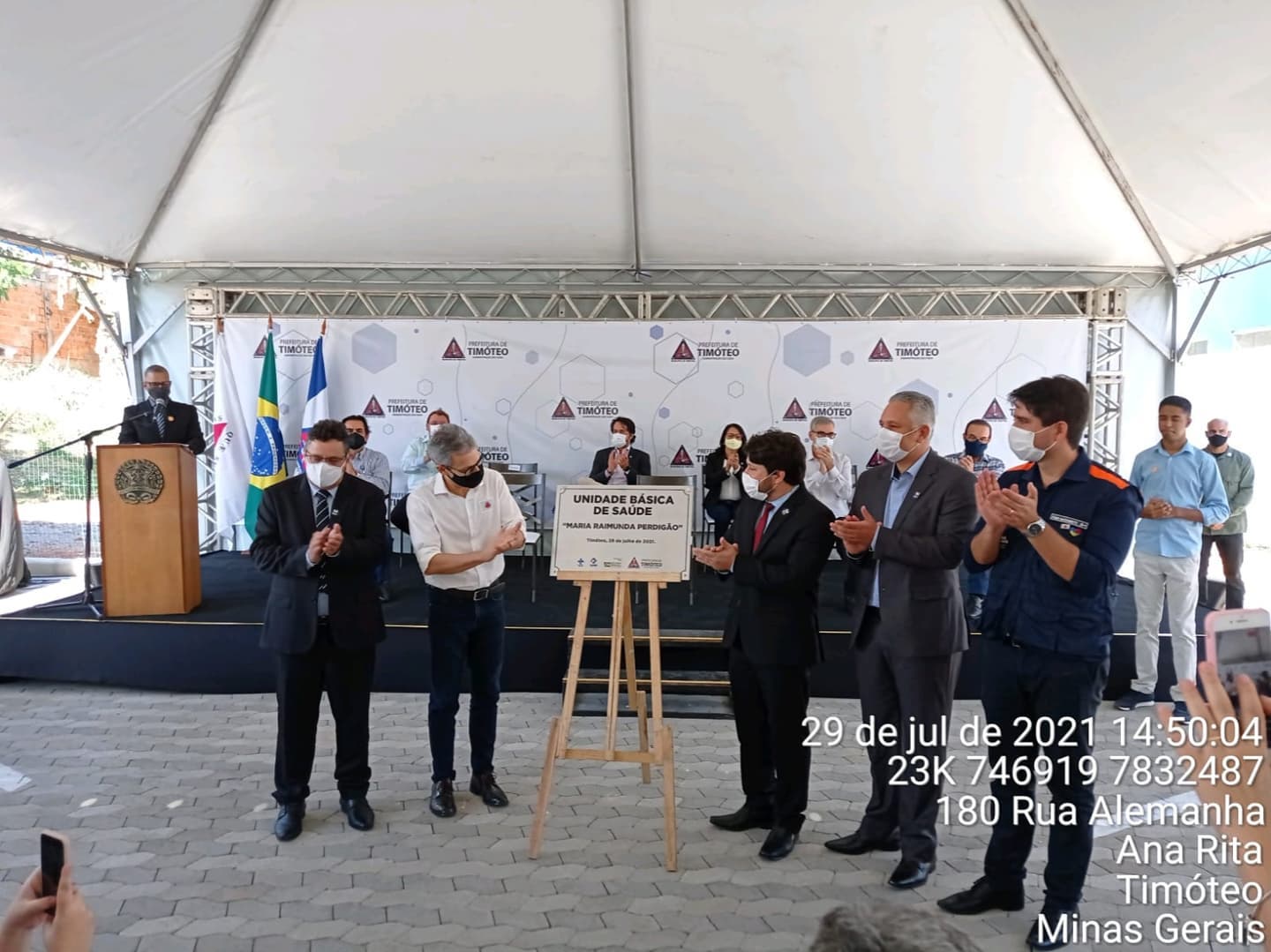 CERIMÔNIA DE INAUGURAÇÃO DA UBS DO BAIRRO ANA RITA E...