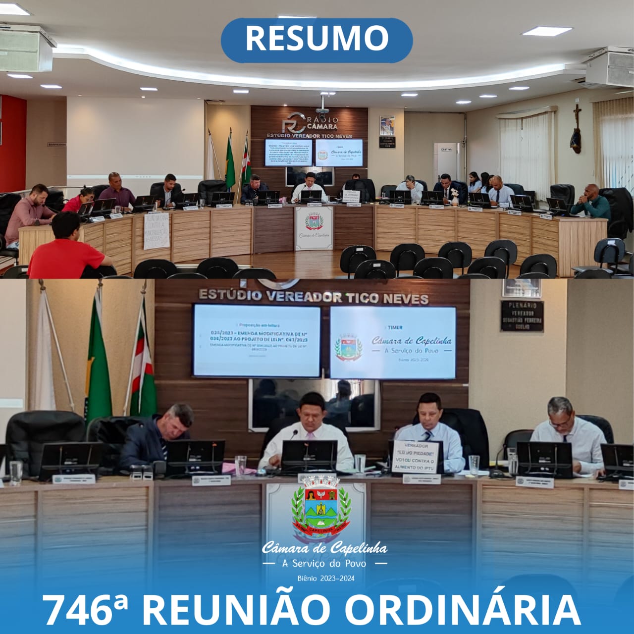 CONFIRA ABAIXO O RESUMO DA 746ª REUNIÃO ORDINÁRIA: