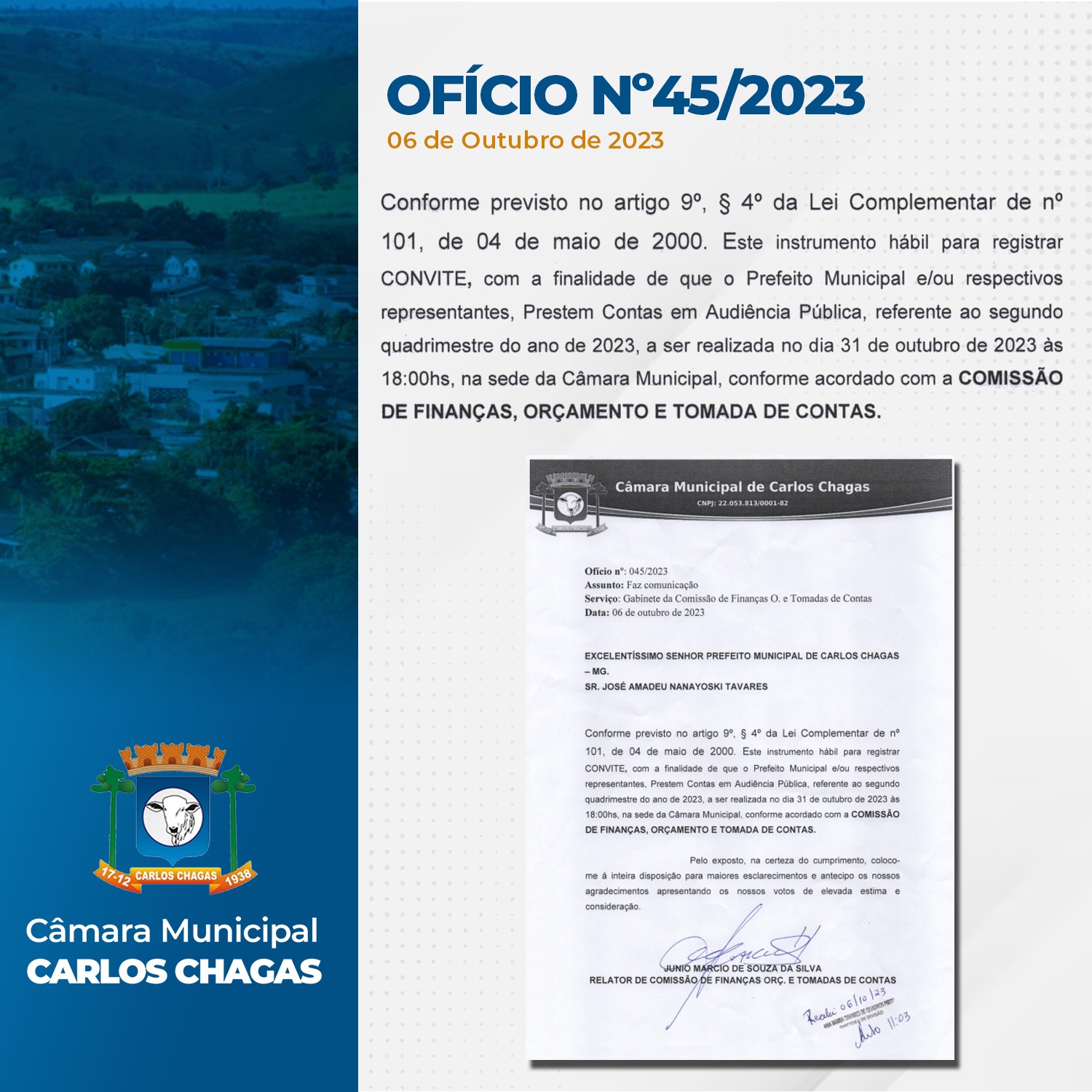 OFÍCIO Nº 45/2023