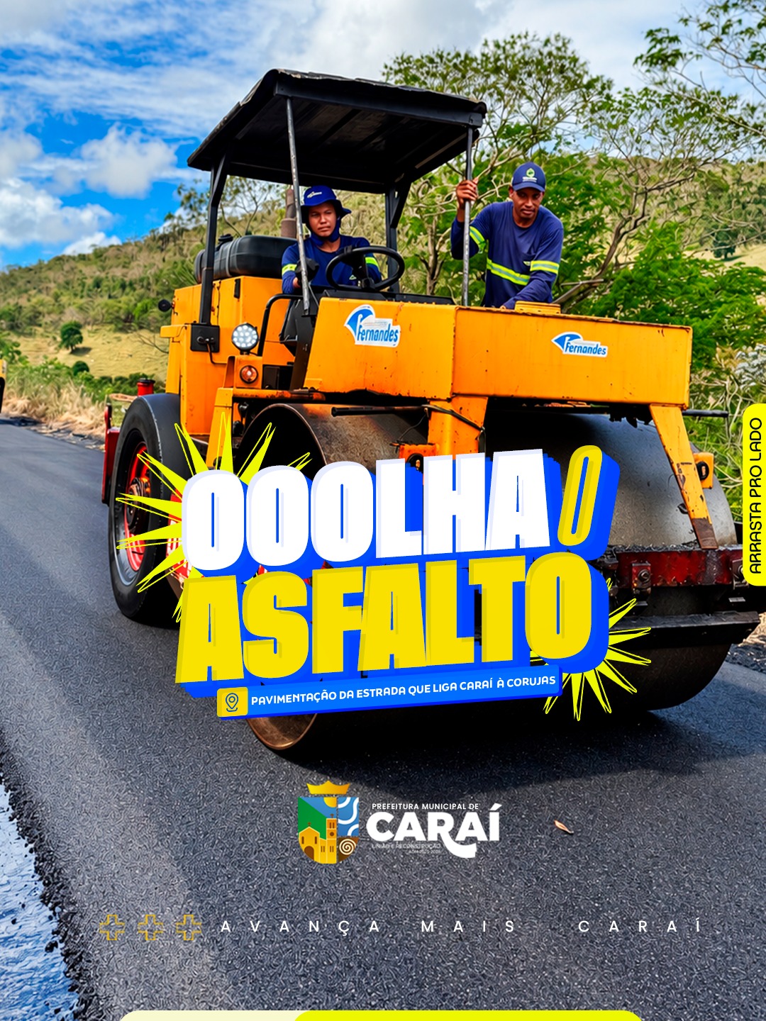 🚧 OOOOLHA O ASFALTO CHEGANDO!