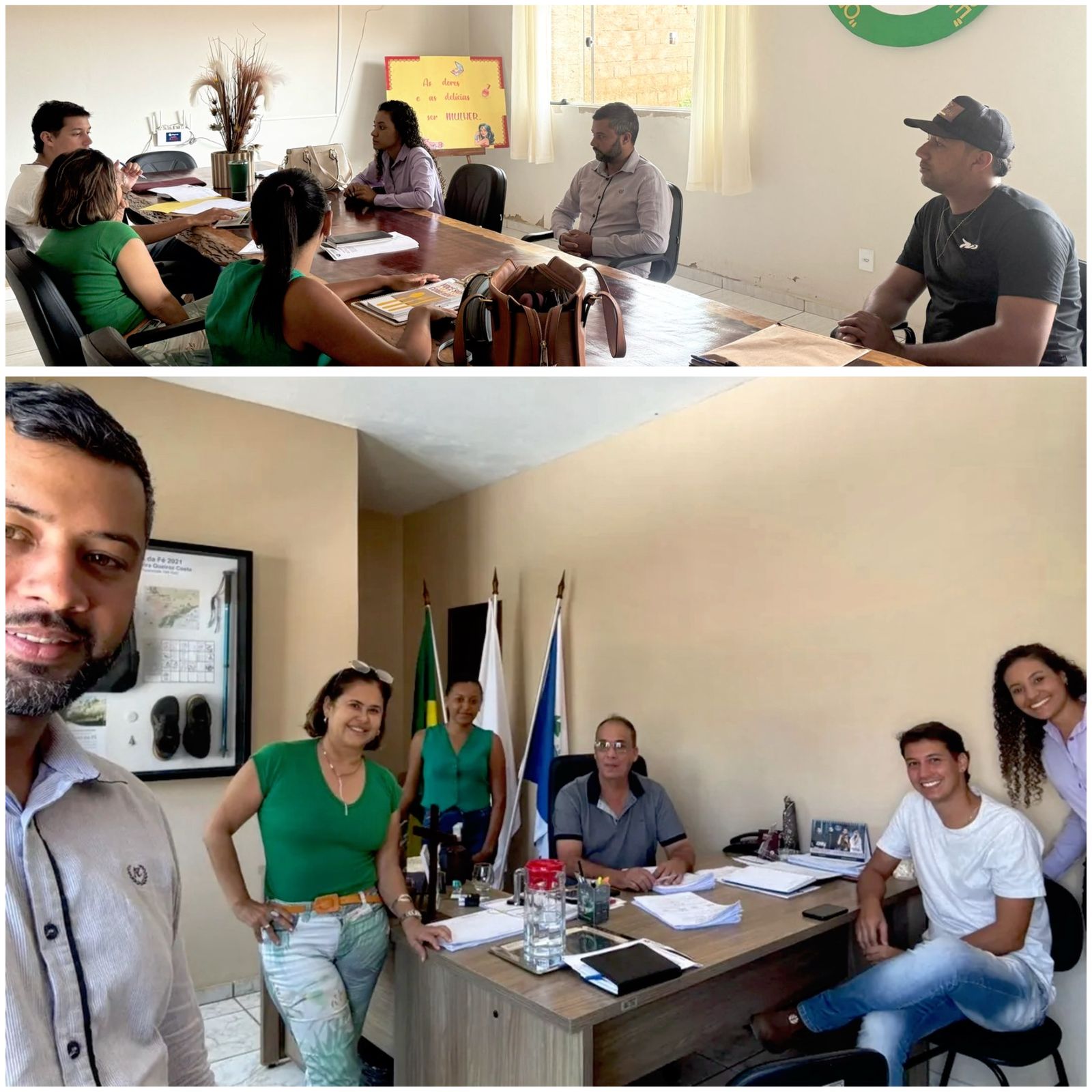 VISITA AO GABINETE DO PREFEITO ROBERTO, EM CANTAGALO...