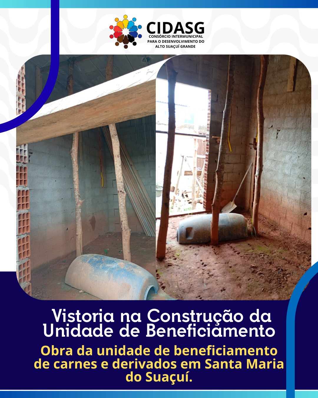 SIM/CIDASG REALIZA VISTORIA NA OBRA DA UNIDADE DE BE...