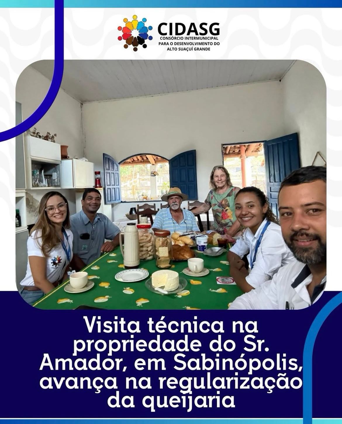 VISITA TÉCNICA À QUEIJARIA PARA REGULARIZAÇÃO EM SAB...