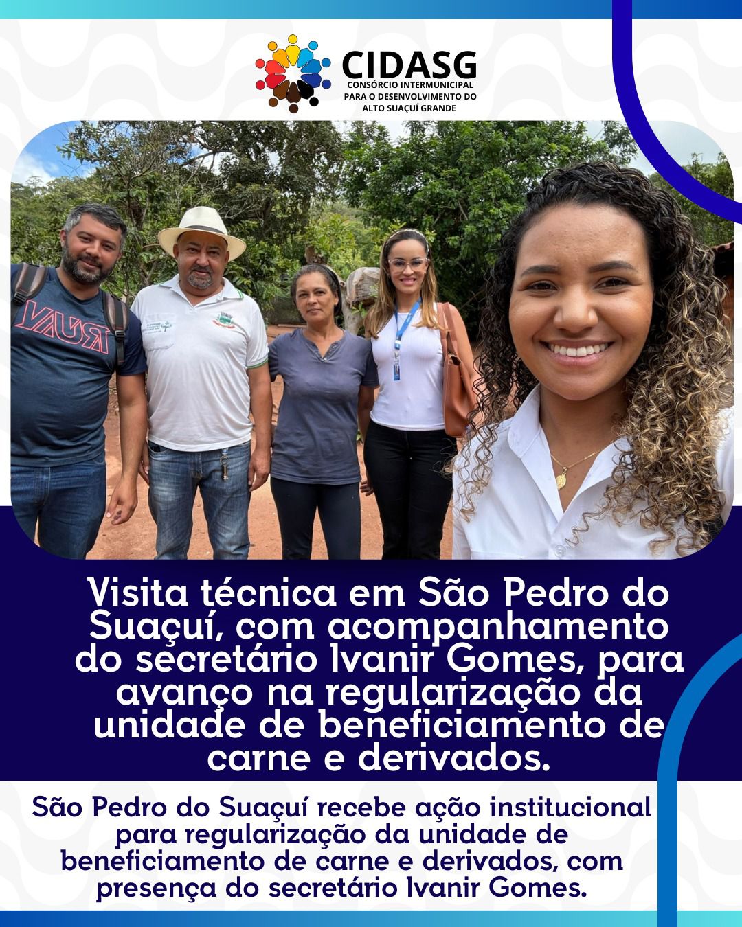 VISITA TÉCNICA SIM/CIDASG EM SÃO PEDRO DO SUAÇUÍ/MG