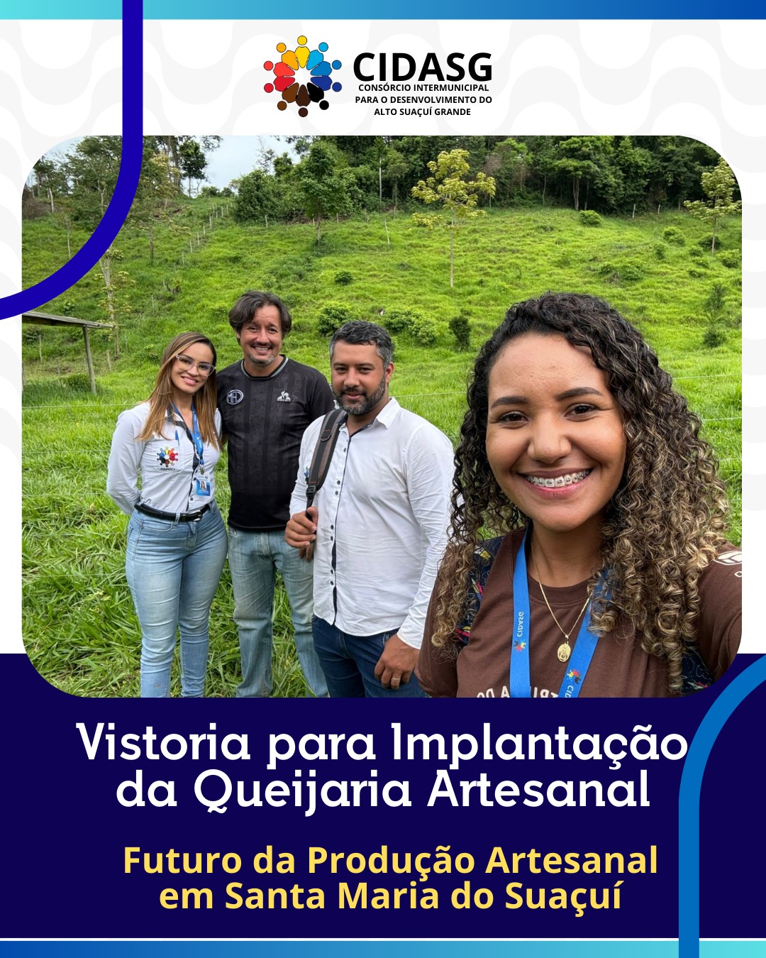 VISTORIA PARA IMPLANTAÇÃO DA QUEIJARIA EM SANTA MARI...