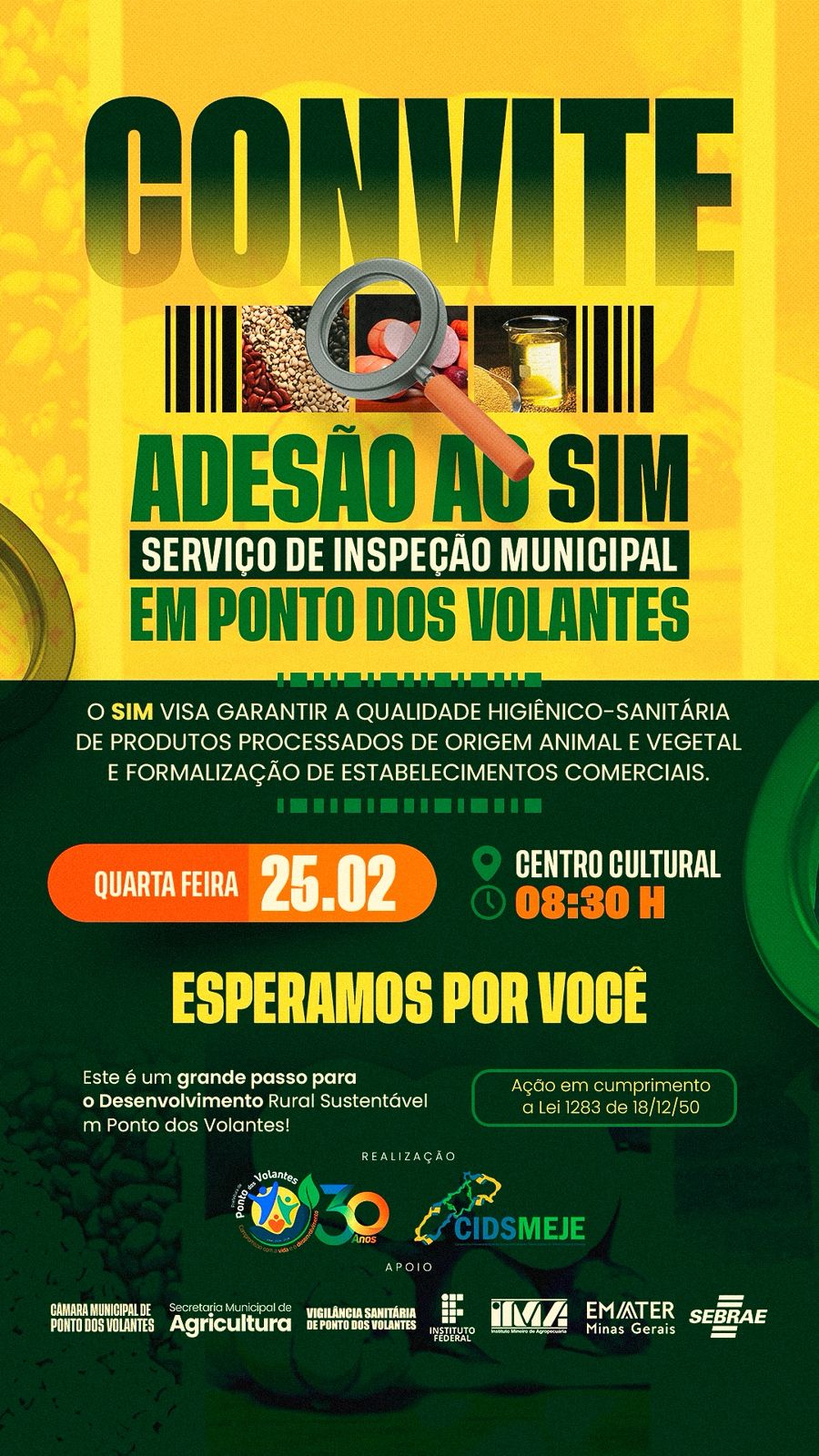 LANÇAMENTO DO SELO SIM ,NO MUNICÍPIO DE PONTO DOS VO...