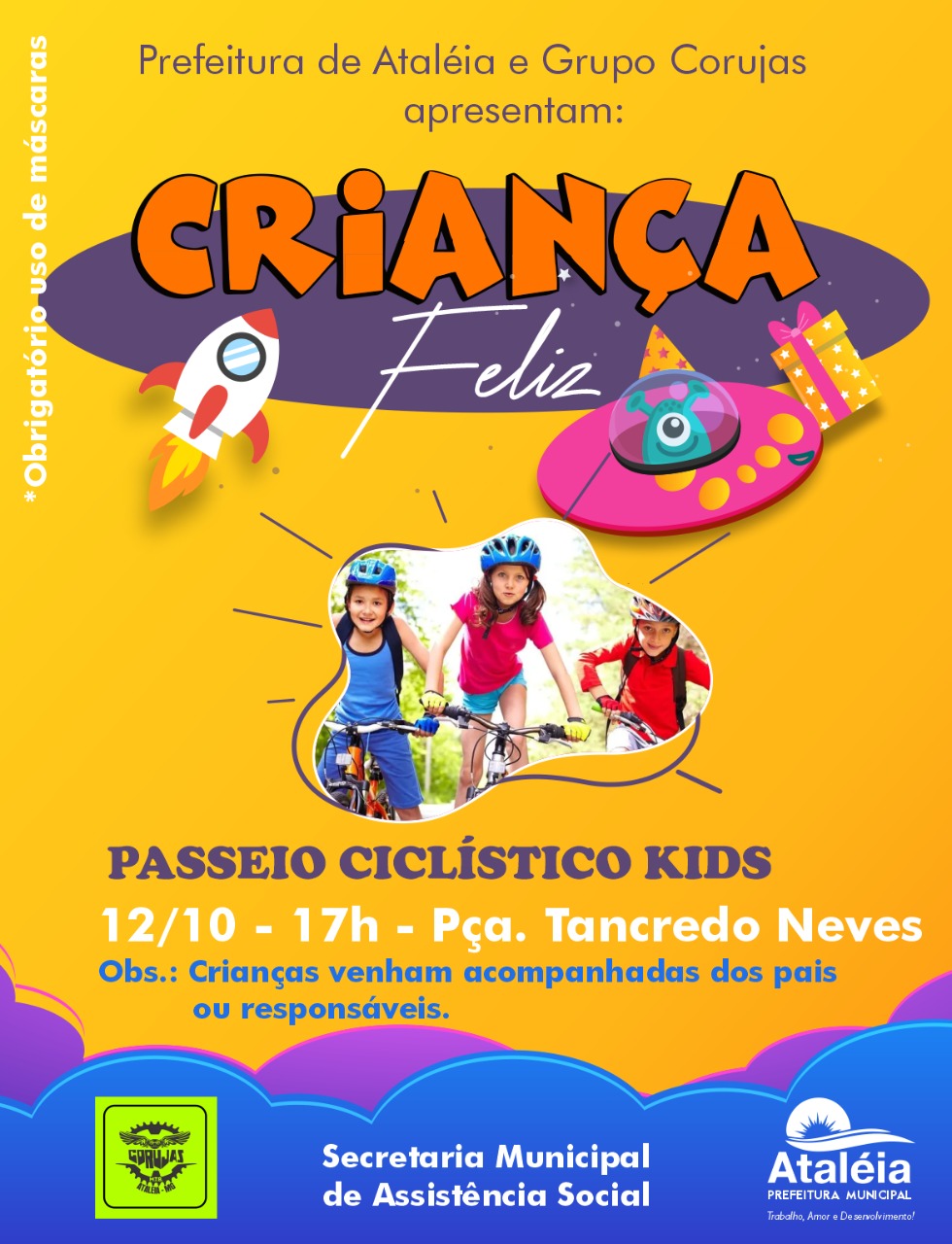 CRIANÇA FELIZ - PASSEIO CICLÍSTICO KIDS