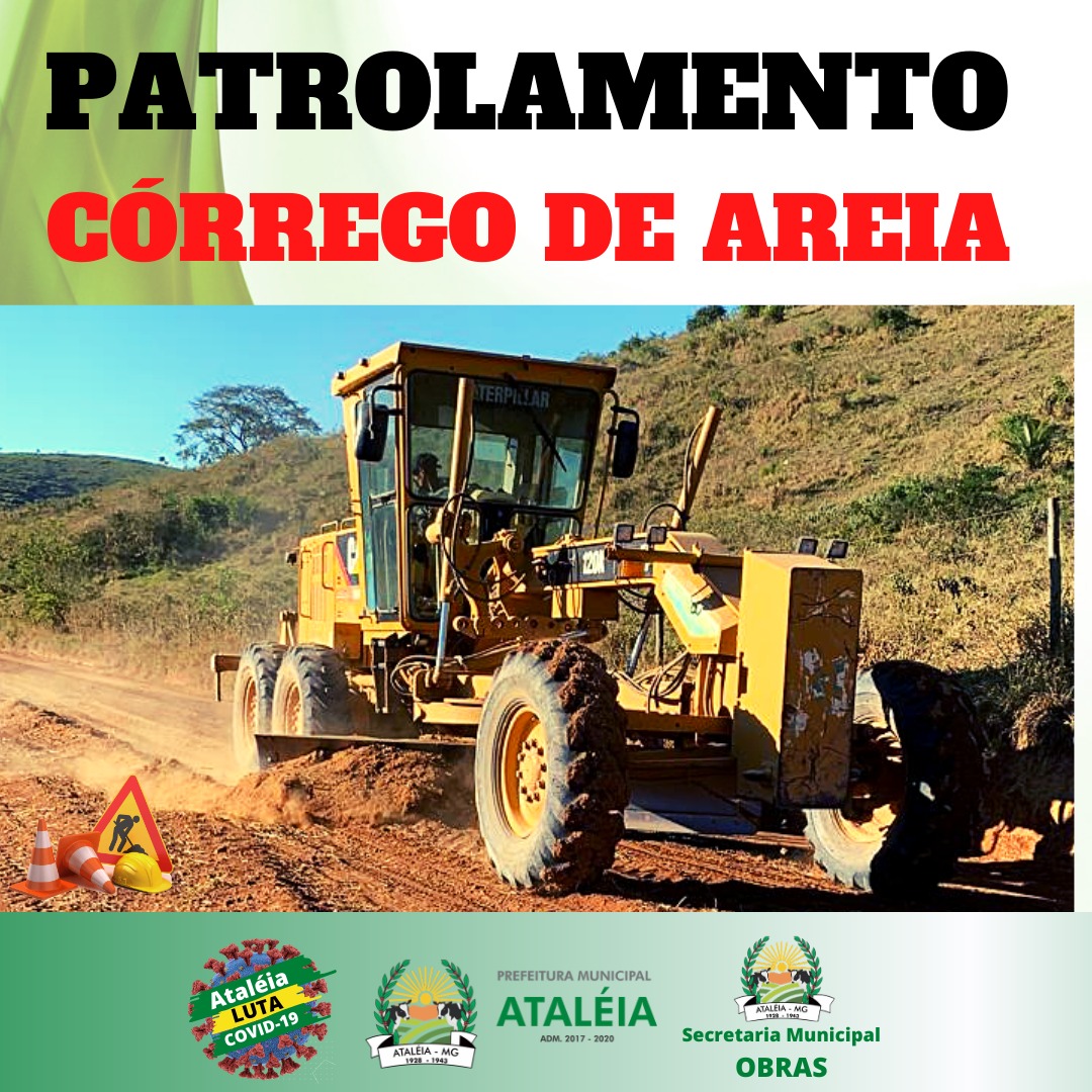 PATROLAMENTO DO CÓRREGO DE AREIA 🚜