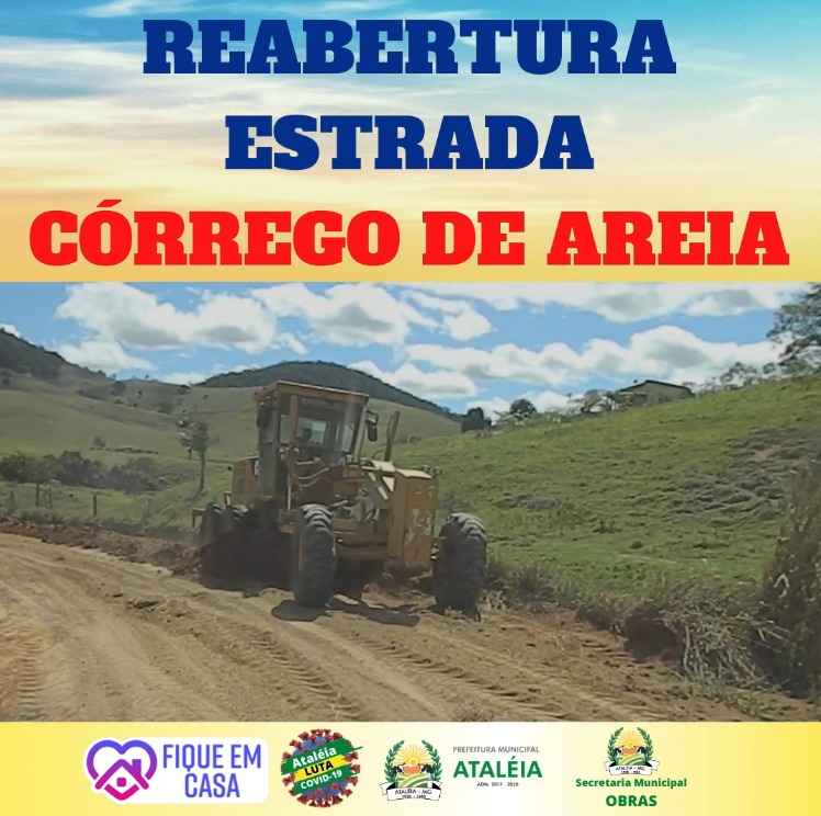 REABERTURA DA ESTRADA DO CÓRREGO DE AREIA