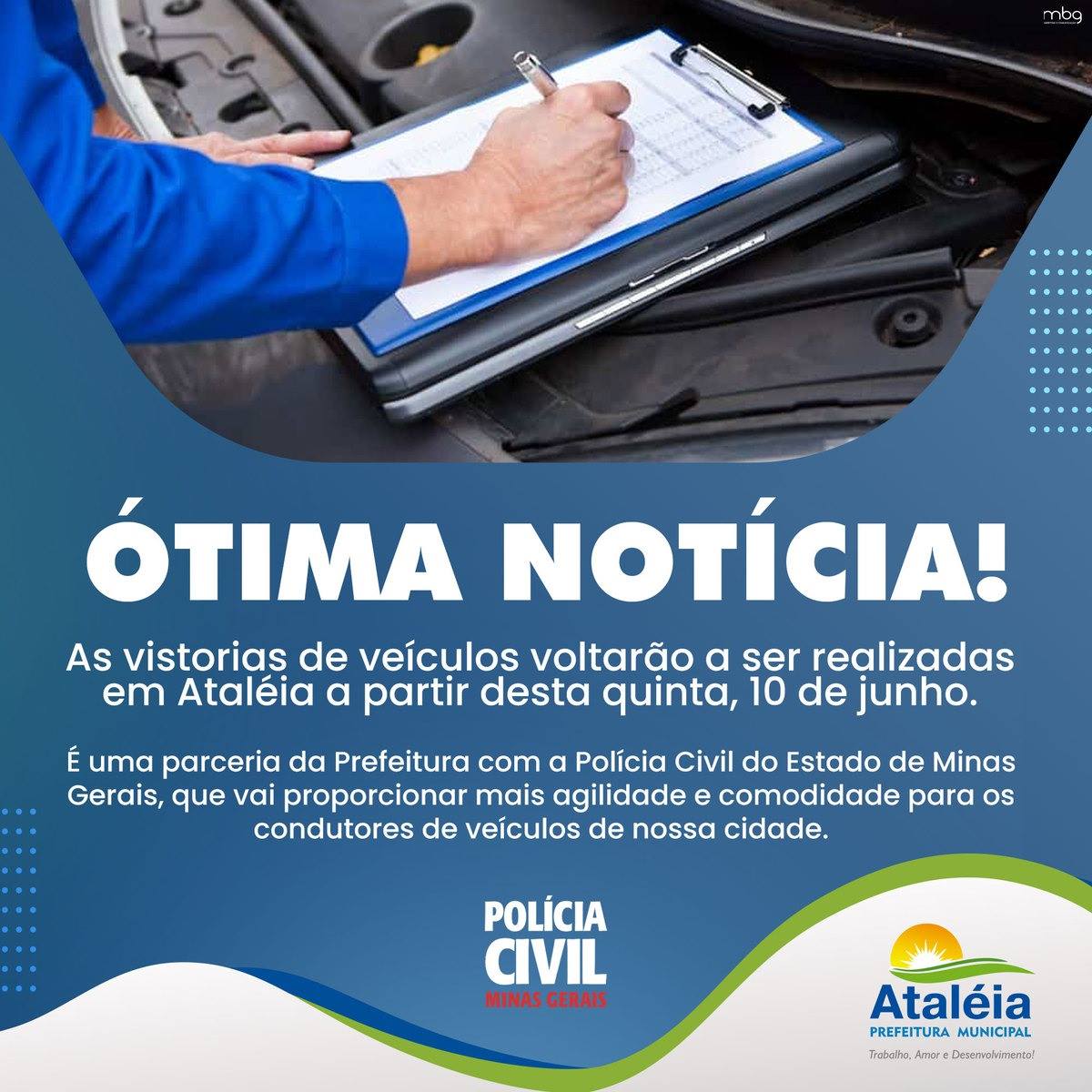 VISTORIAS DE VEÍCULOS SERÃO RETOMADAS A PARTIR DE QU...
