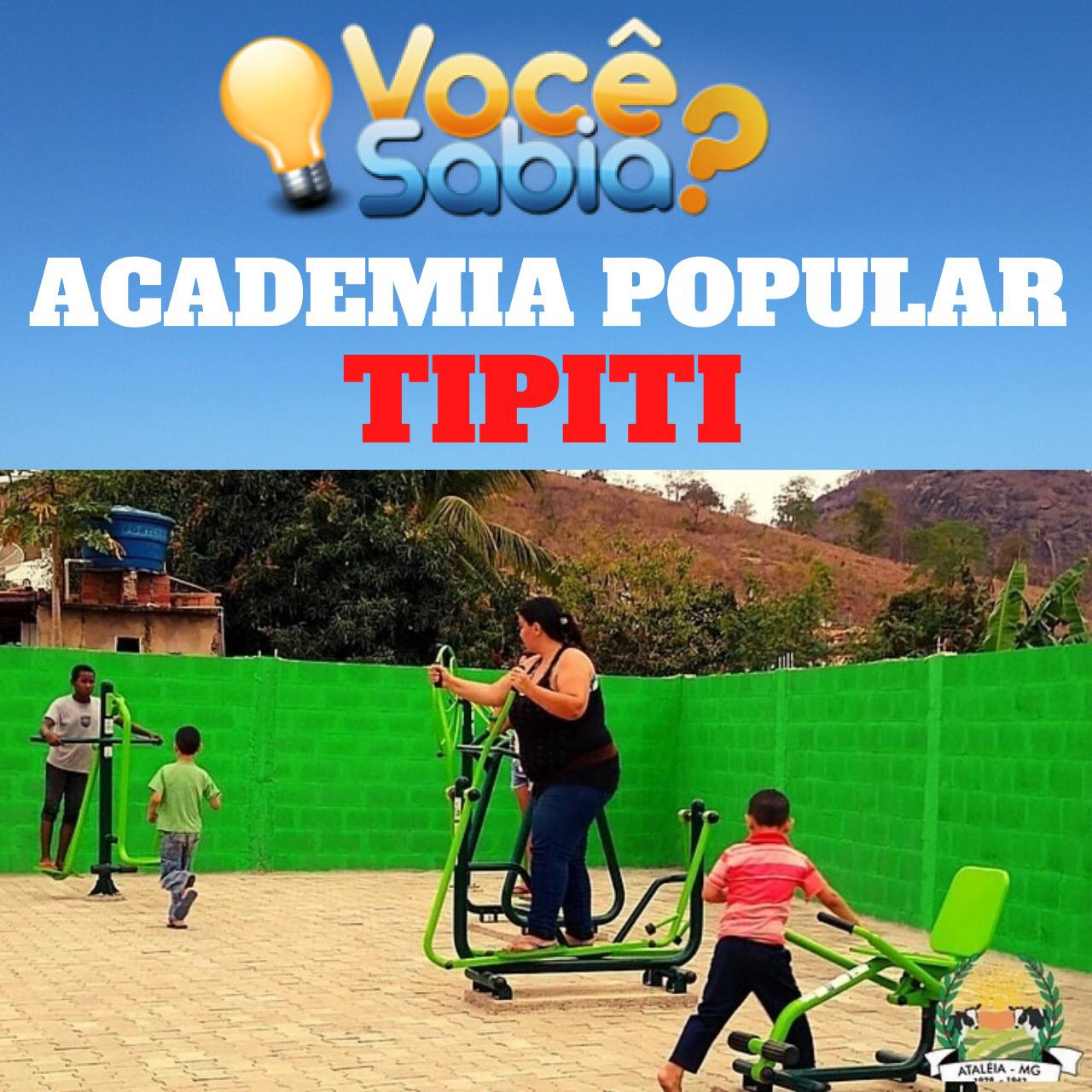 VOCÊ SABIA? ACADEMIA POPULAR EM TODO MUNICÍPIO 🏃🏻