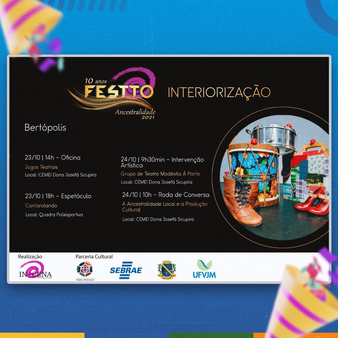 EDIÇÃO 2021 DO FESTTO ACONTECE EM BERTÓPOLIS