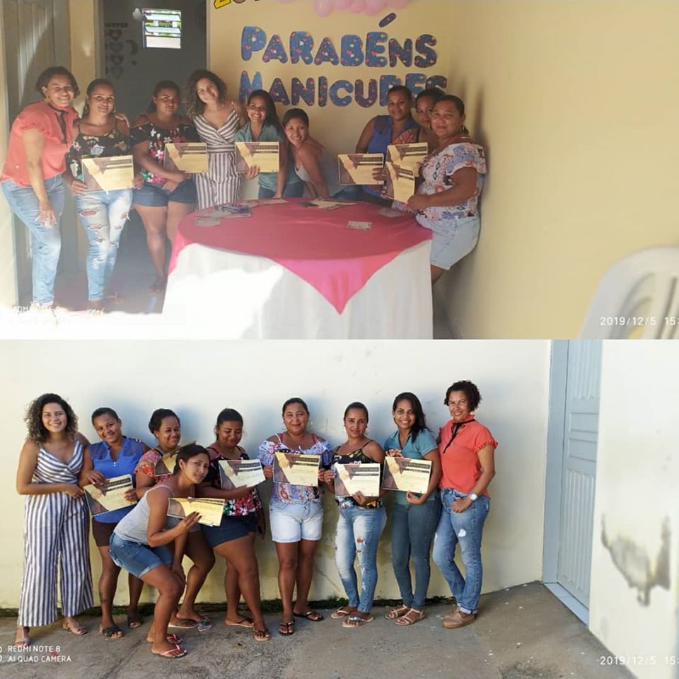 ENCERRAMENTO DO CURSO DE MANICURE E PEDICURE