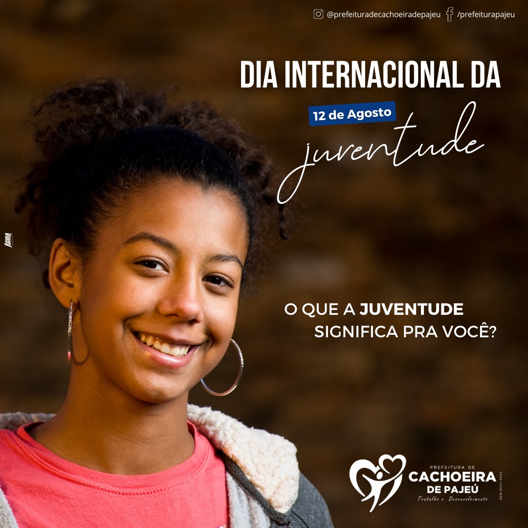 12 DE AGOSTO, DIA INTERNACIONAL DA JUVENTUDE