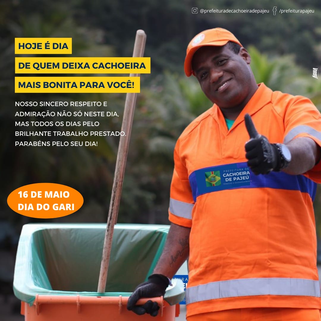 16 DE MAIO, DIA INTERNACIONAL DO GARI