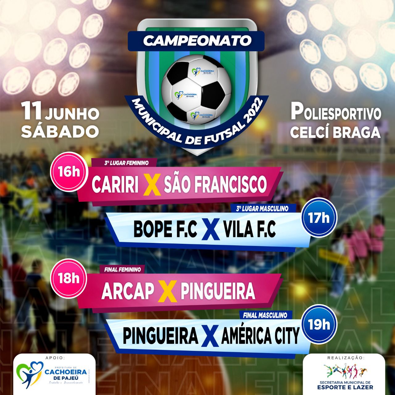 CAMPEONATO MUNICIPAL DE FUTSAL 2022 11/06