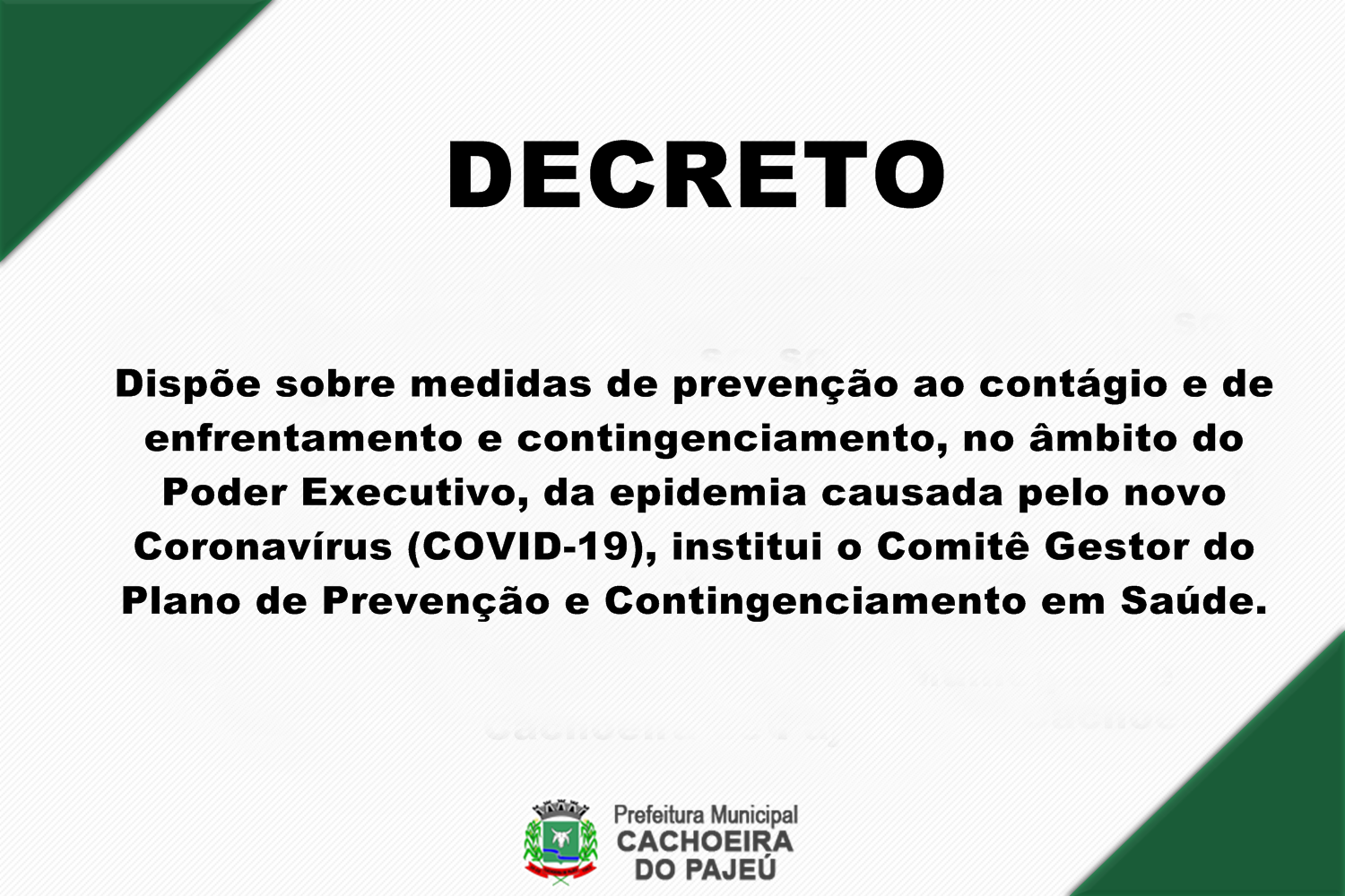 DECRETO 031/2020