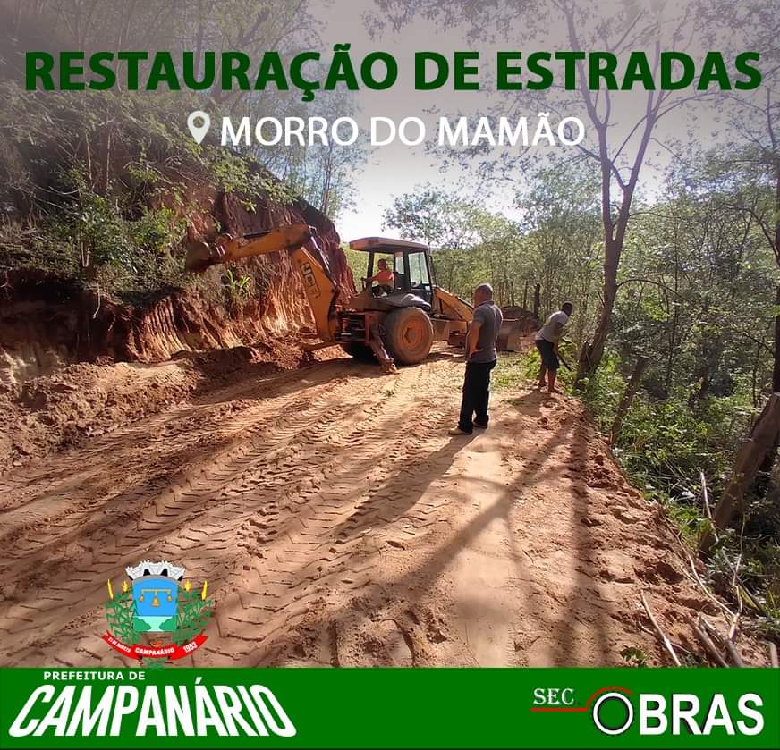 RESTAURAÇÃO D EESTRADAS - MORRO DO MAMÃO