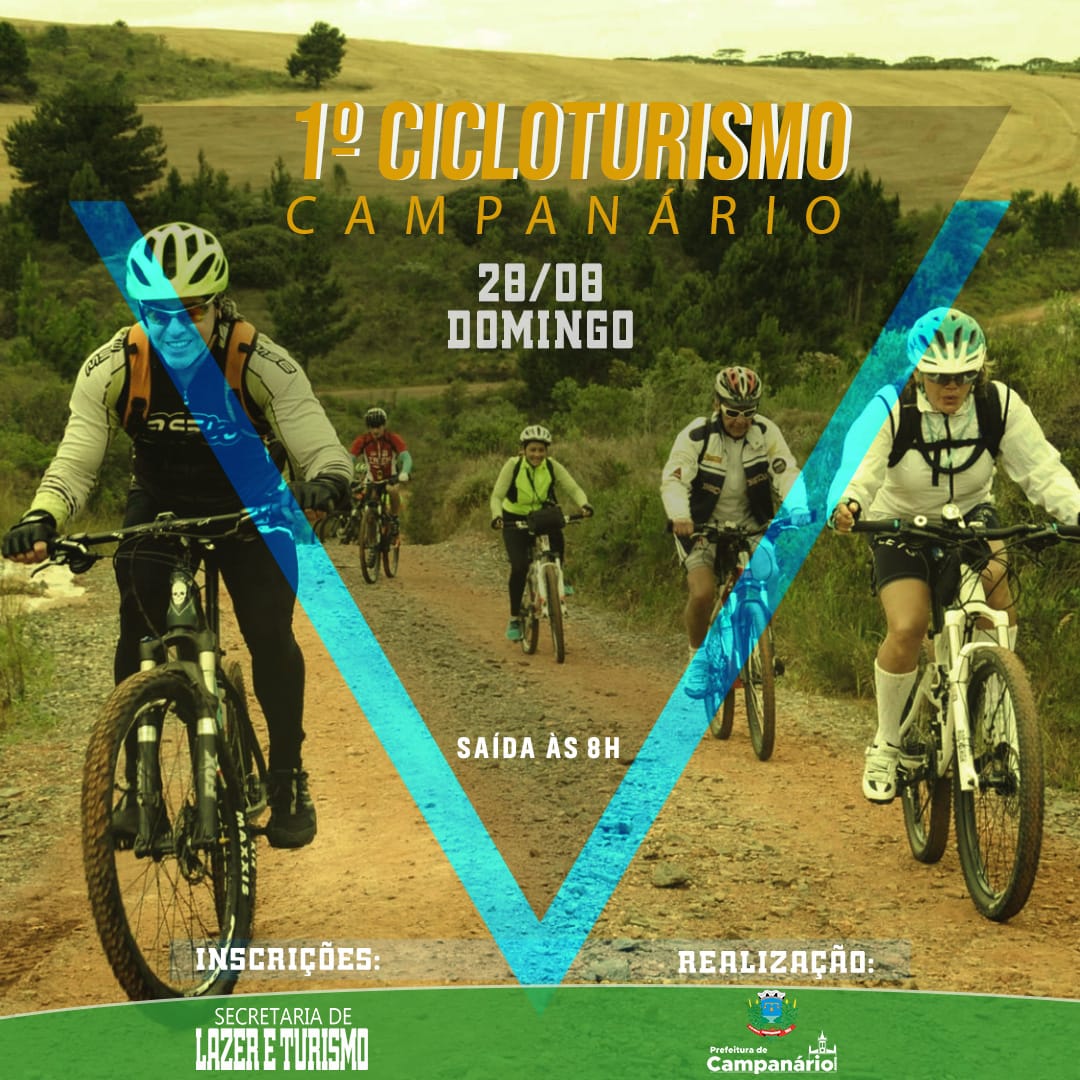 VEM AÍ O 1º CICLOTURISMO DE CAMPANÁRIO