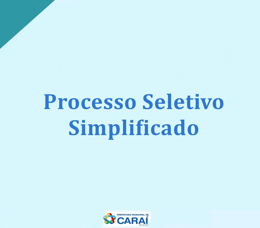 PROCESSO SELETIVO SIMPLIFICADO 002/2022