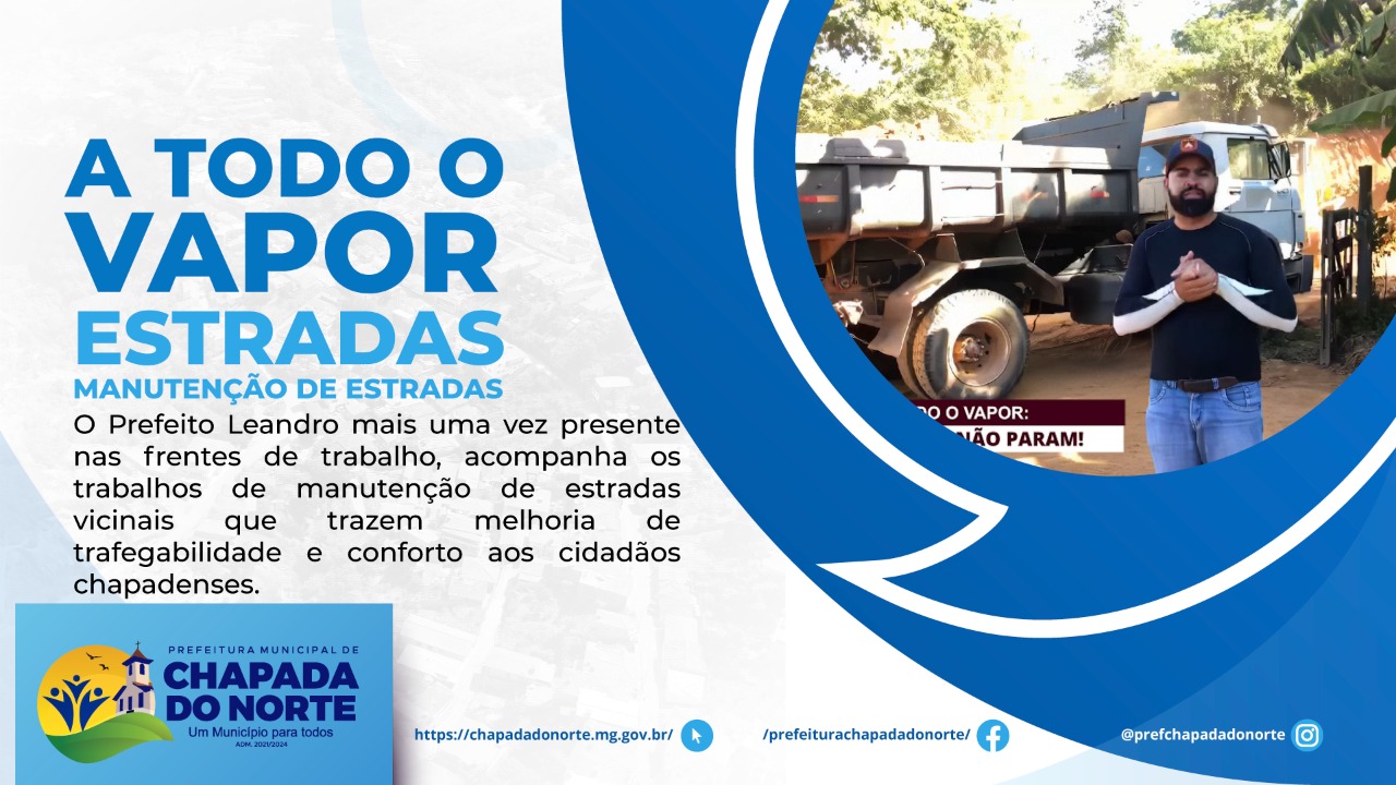 A TODO O VAPOR ESTRADAS; MANUTENÇÃO DE ESTRADAS