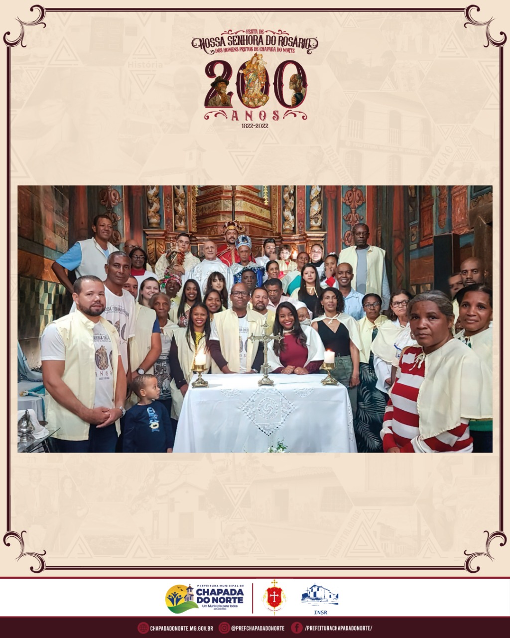 COMEMORAÇÃO DO ANIVERSÁRIO DE 200 ANOS DA IRMANDADE ...
