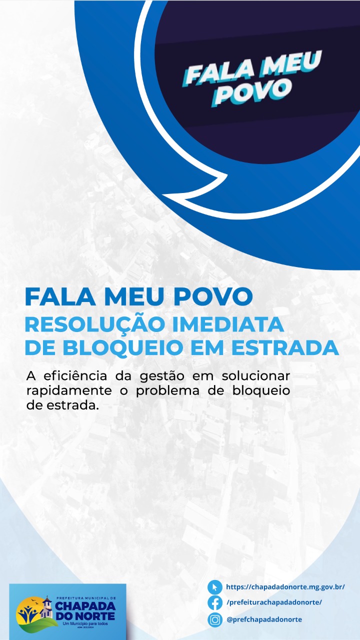 FALA MEU POVO - RESOLUÇÃO IMEDIATA DE BLOQUEIO DE ES...