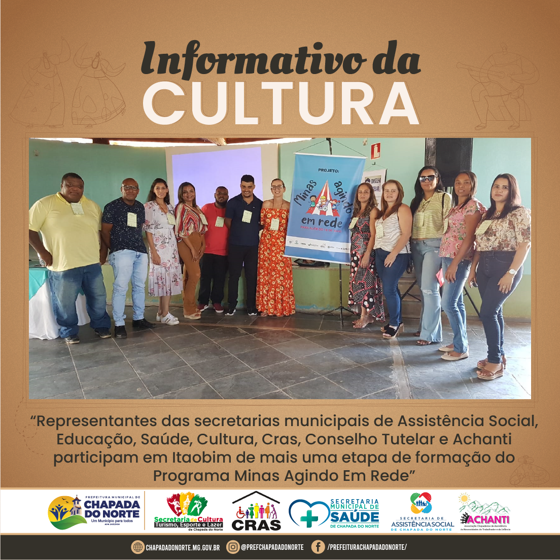 FORMAÇÃO DO PROGRAMA MINAS AGINDO EM REDE NA CIDADE ...