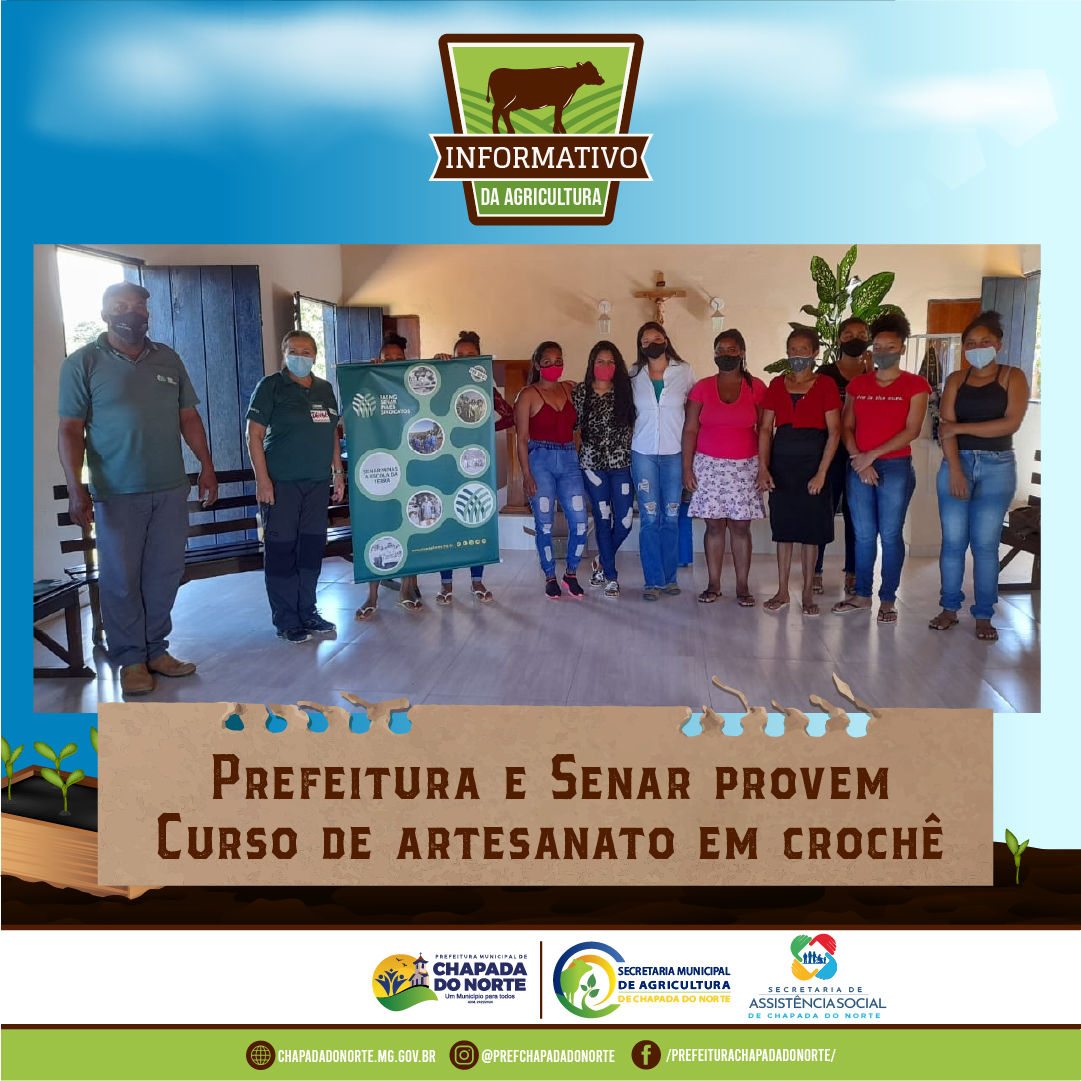 PREFEITURA E SENAR PROVEM CURSO DE ARTESANATO EM CROCHÊ
