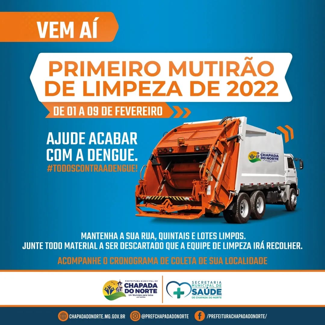 PRIMEIRO MUTIRÃO DE LIMPEZA DE 2022