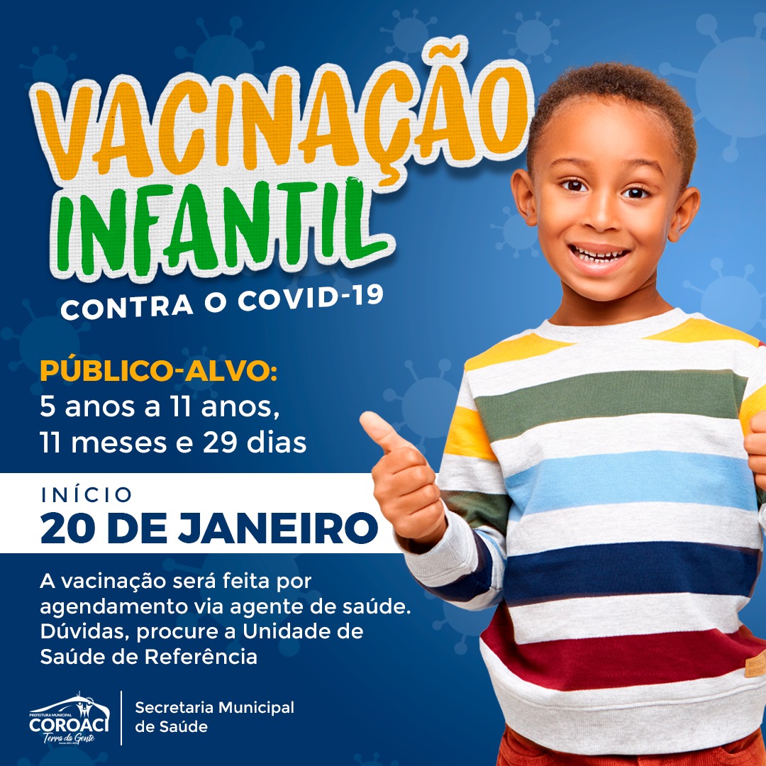 VACINAÇÃO INFANTIL CONTRA O COVID-19