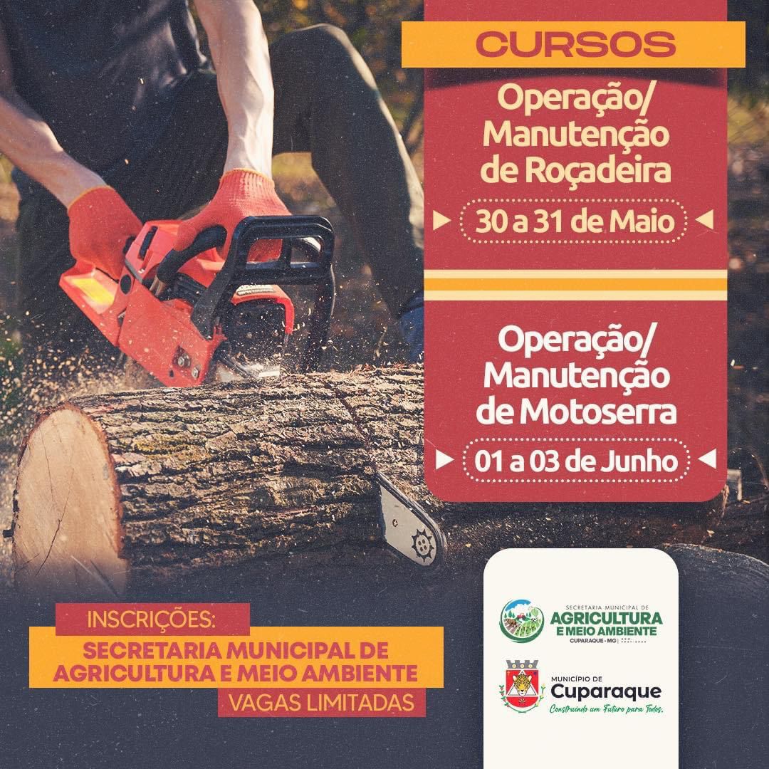 CURSOS DE OPERAÇÃO E MANUTENÇÃO DE ROÇADEIRA E MOTOS...