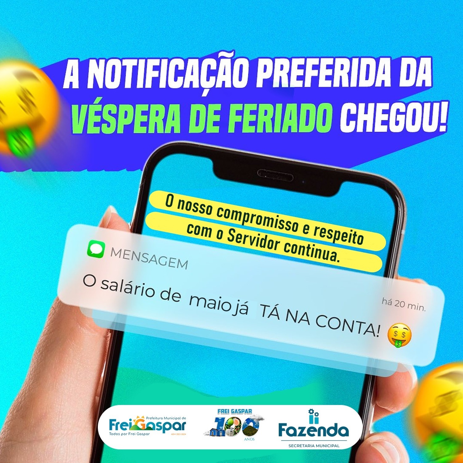 SALÁRIO DE MAIO 2024 ESTÁ NA CONTA!