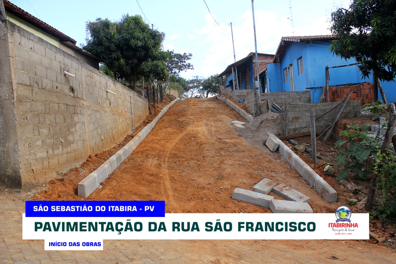 SECRETARIA MUNICIPAL DE OBRAS INICIA CALÇAMENTO DA R...