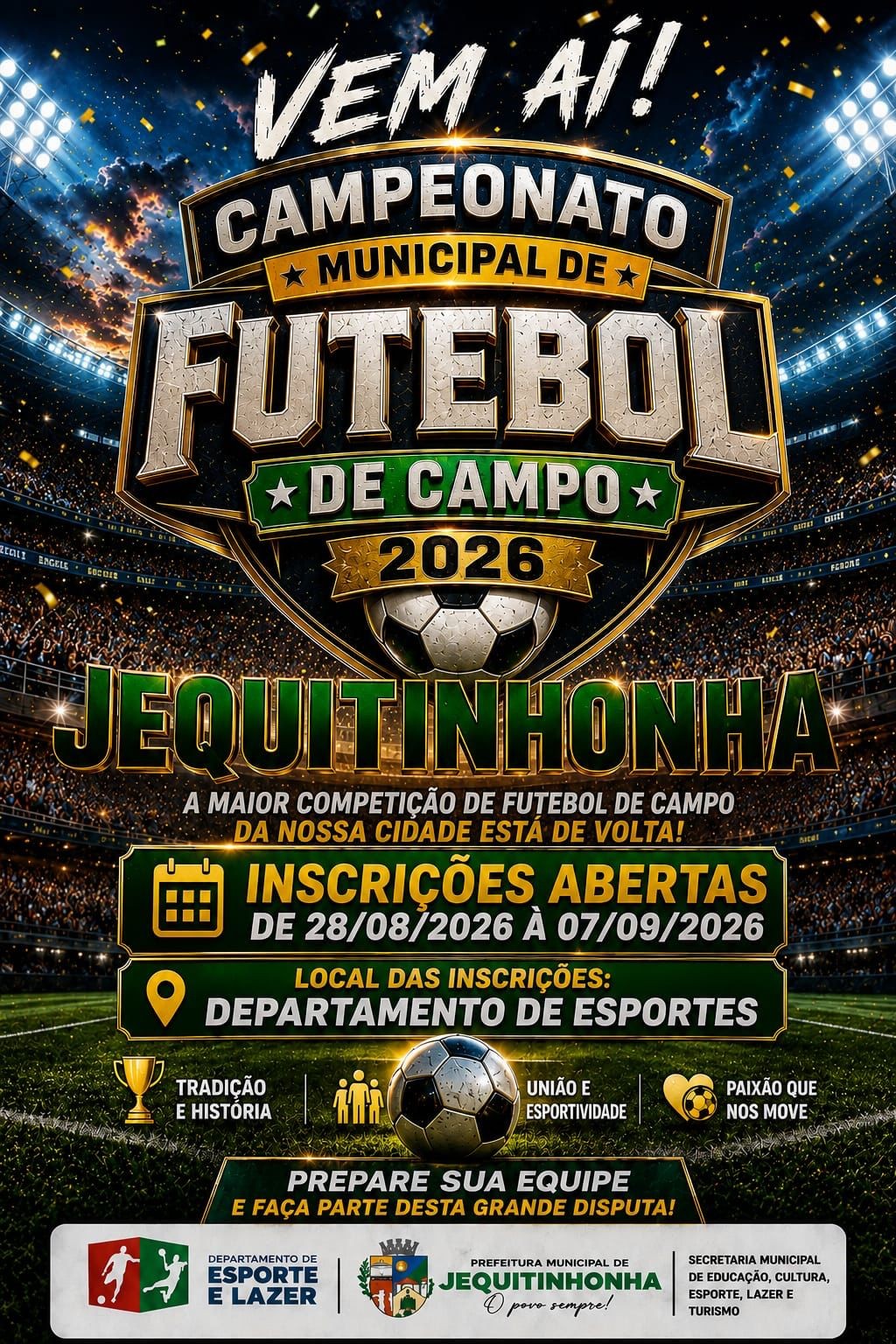 CAMPEONATO MUNICIPAL DE FUTEBOL DE CAMPO 2026
