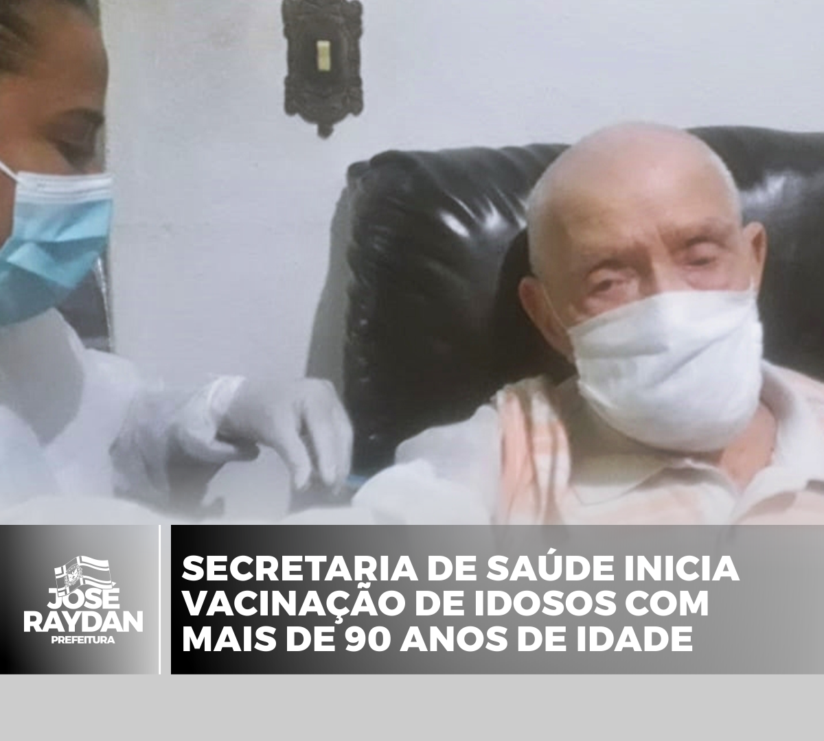 SECRETARIA DE SAÚDE INICIA VACINAÇÃO DE IDOSOS COM M...