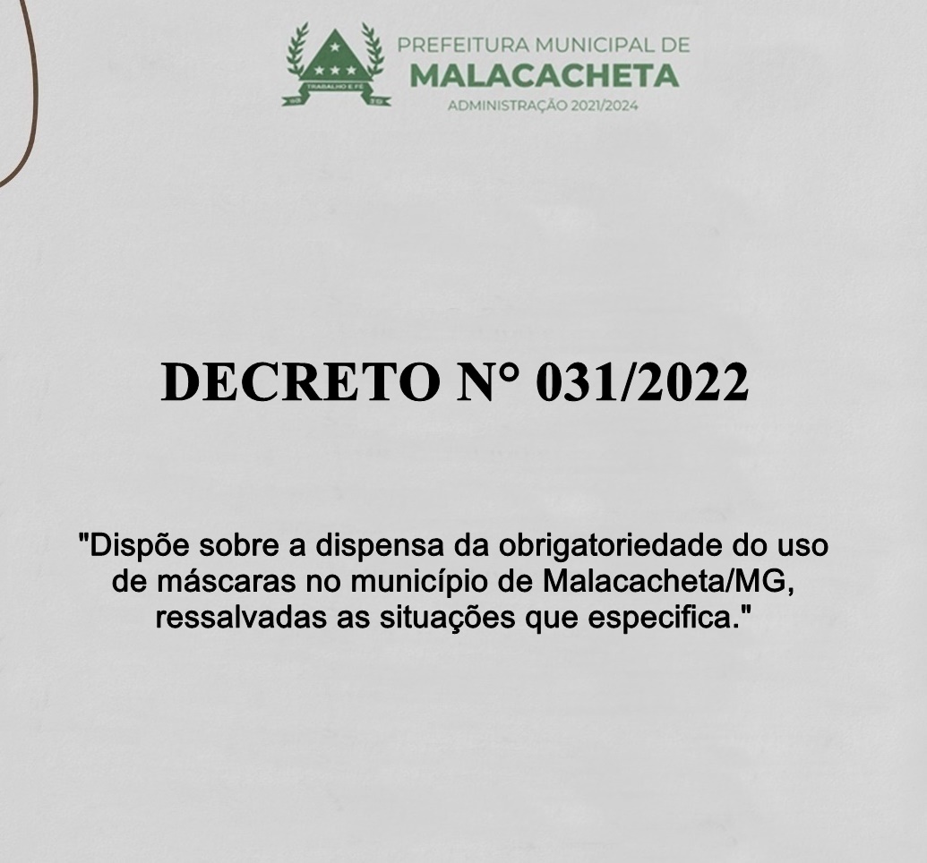 DECRETO N° 031 DE 2022