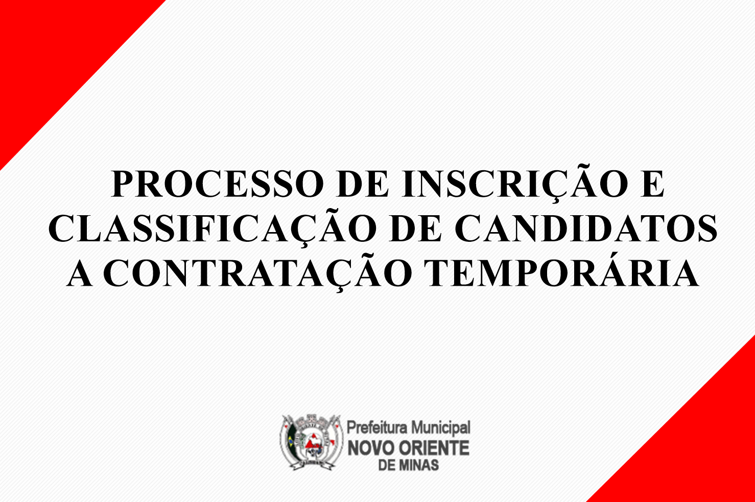 PROCESSO DE INSCRIÇÃO E CLASSIFICAÇÃO DE CANDIDATOS ...