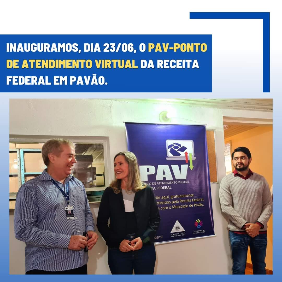INAUGURADO O PAV-PONTO DE ATENDIMENTO VIRTUAL DA REC...