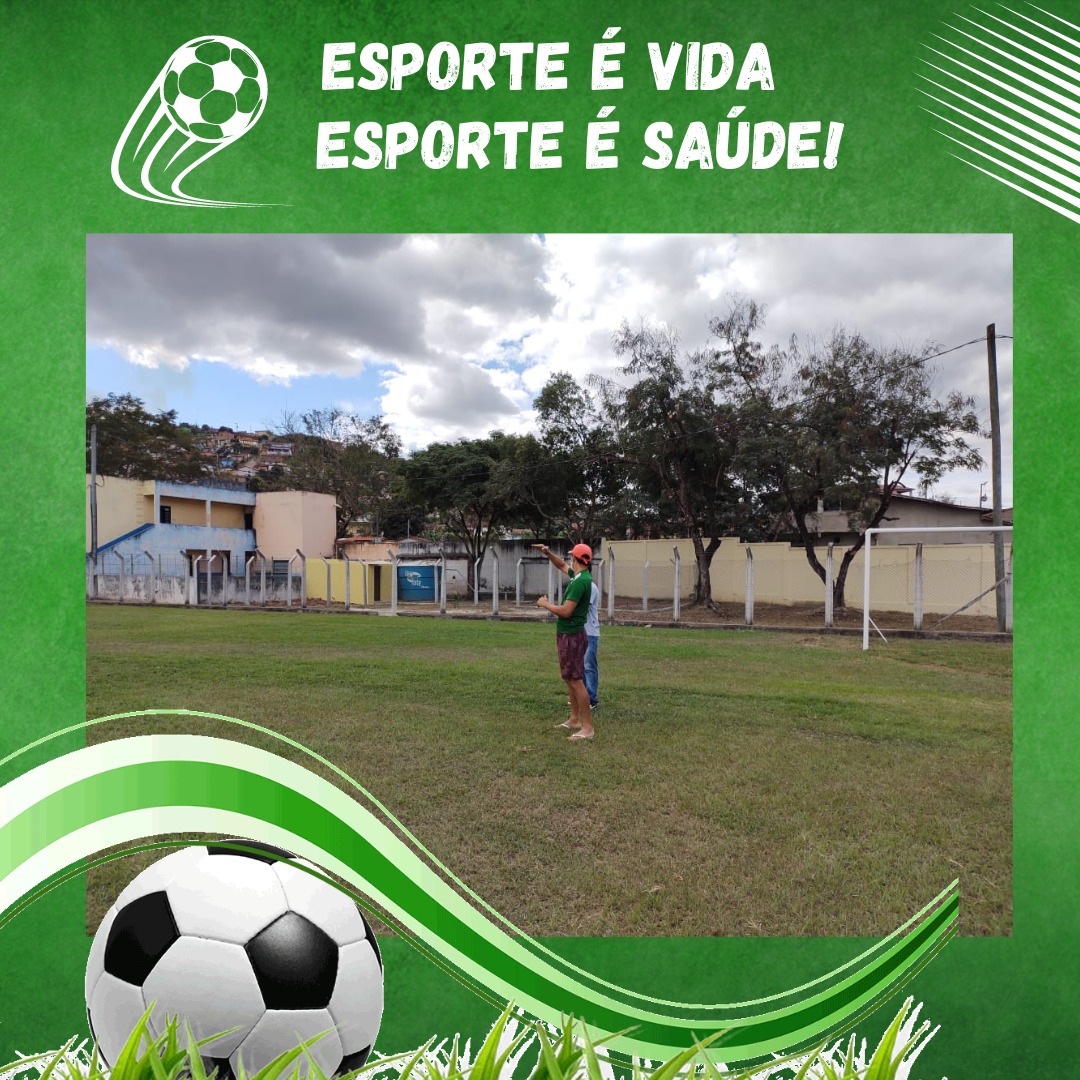 MANUTENÇÃO NO CAMPO DE FUTEBOL