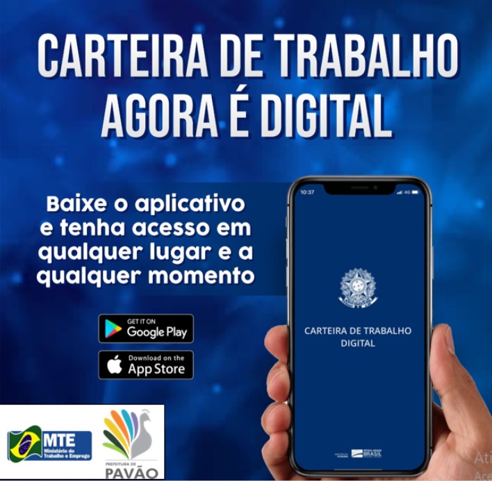 A CARTEIRA DE TRABALHO AGORA É DIGITAL