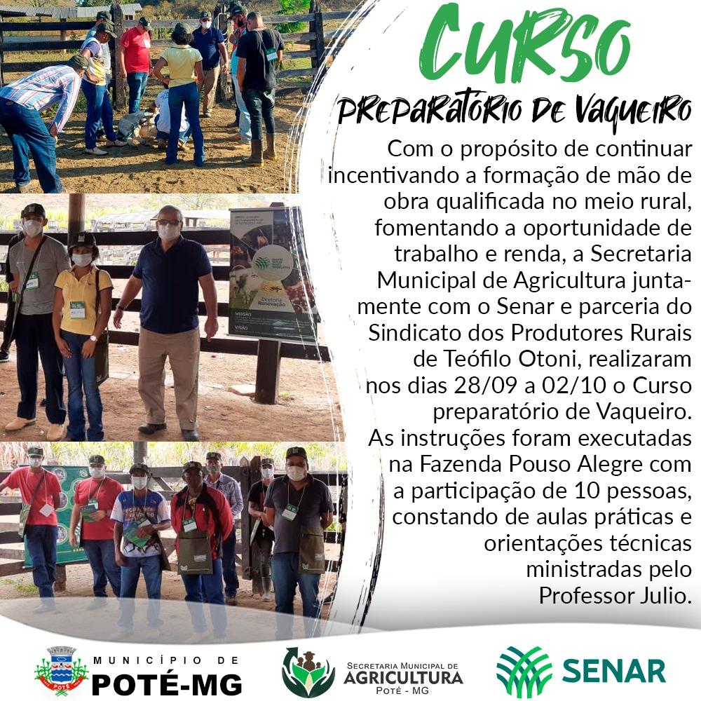 CURSO PREPARATÓRIO DE VAQUEIRO