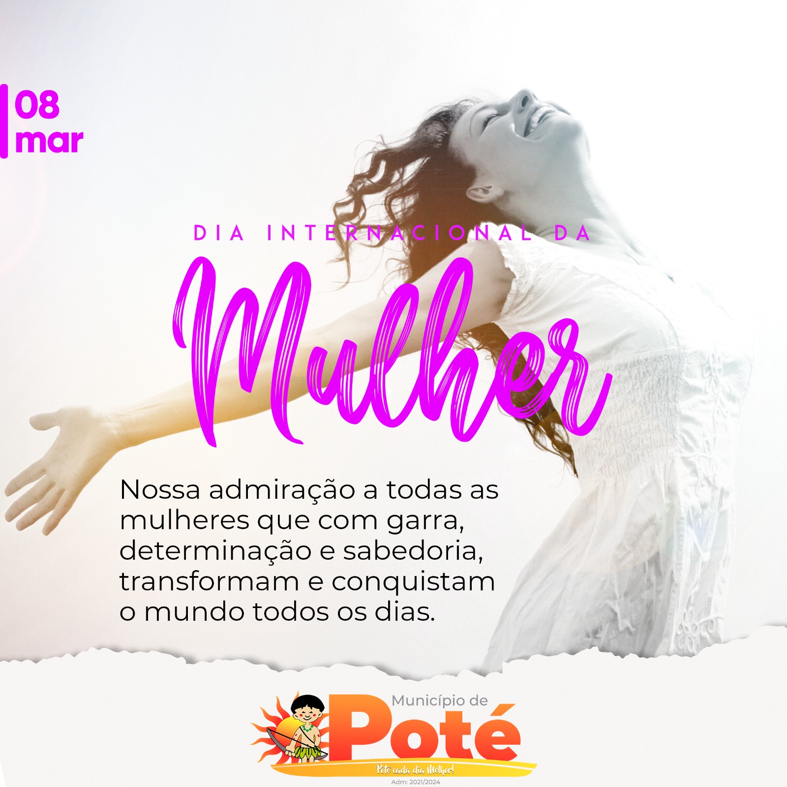 DIA INTERNACIONAL DA MULHERM, 08/03/2023