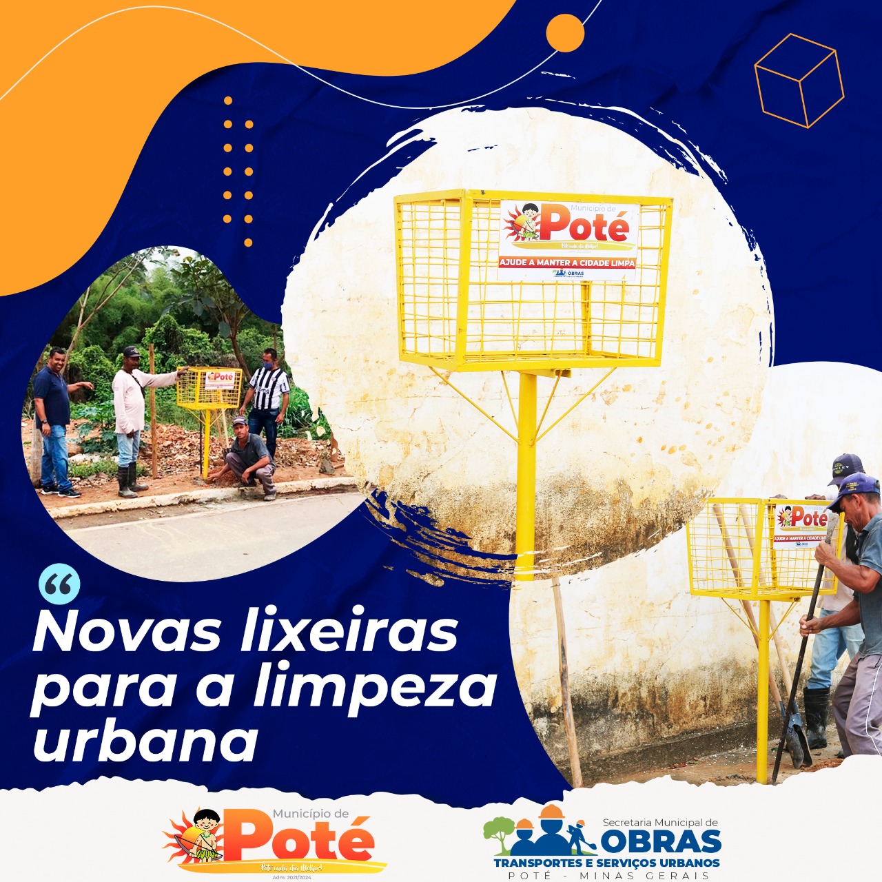 NOVAS LIXEIRAS PARA A LIMPEZA URBANA