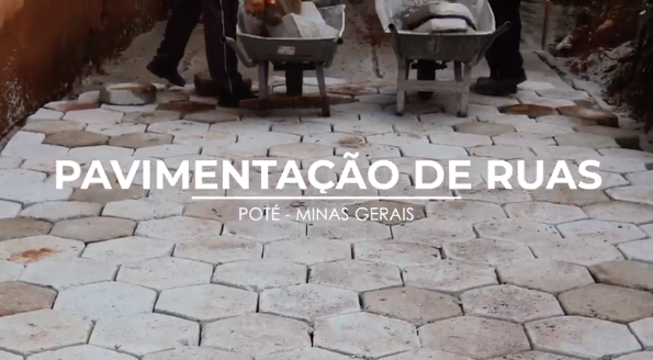 PAVIMENTAÇÃO DE RUAS NO MUNICÍPIO DE POTÉ