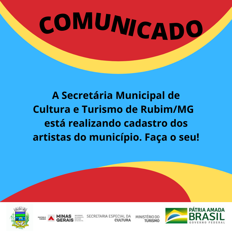 CADASTRO DOS ARTISTAS DO MUNICÍPIO
