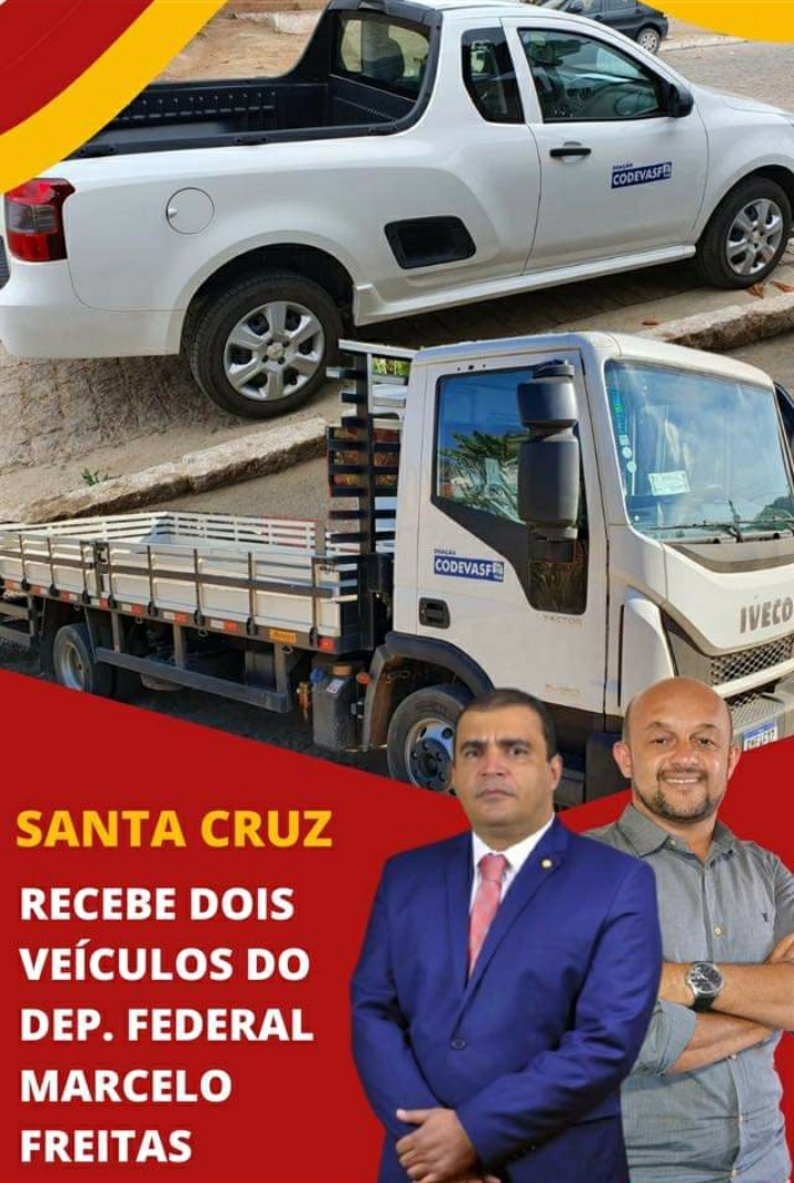 SANTA CRUZ DE SALINAS RECEBE DOIS VEÍCULOS DO DEP. F...
