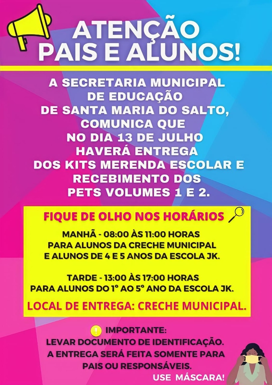 ENTREGA DOS KITS MERENDA ESCOLAR