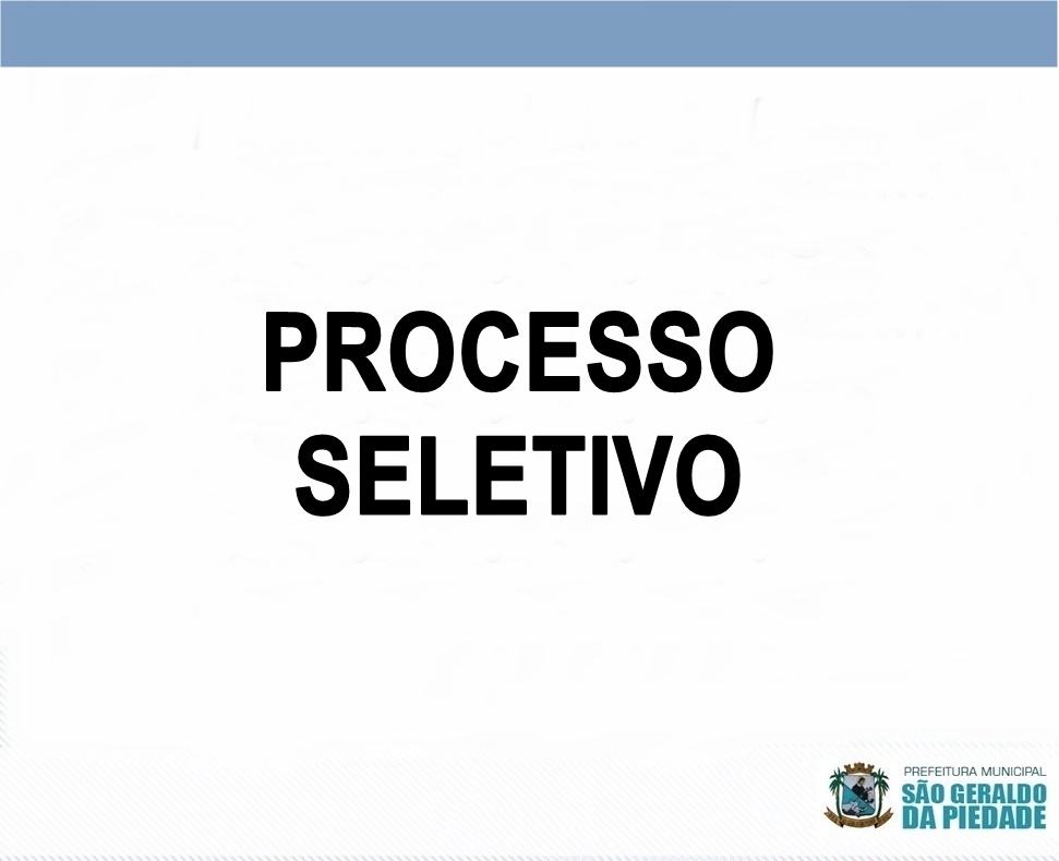 PROCESSO SELETIVO N°001 DE 2022
